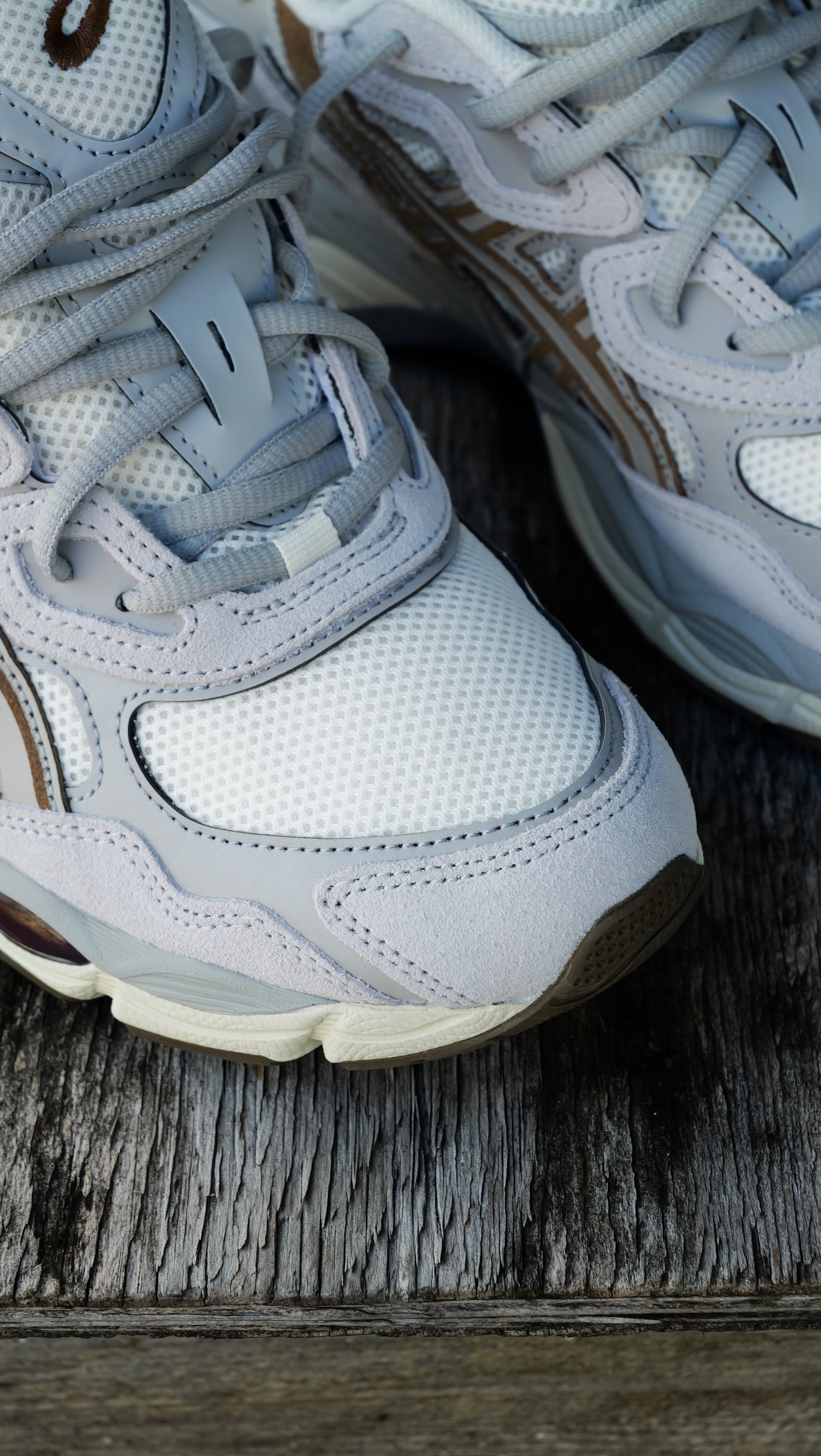 Mens Asics Gel-NYC (Cream/Cement Grey)