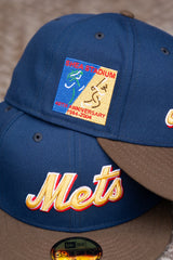 New Era New York Mets Shea Stadium Grey UV (Navy/Brown) 59Fifty Fitted