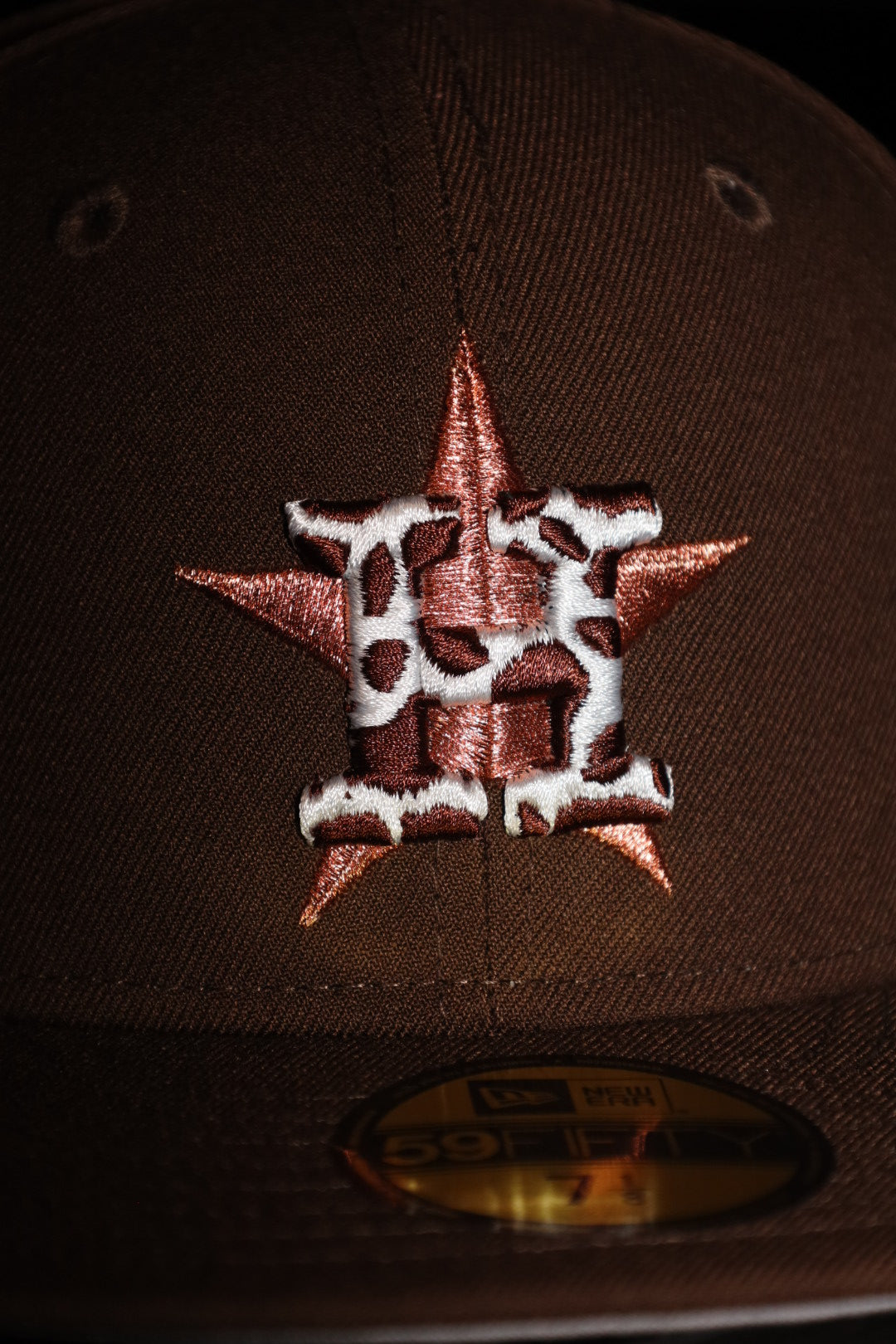 New Era Houston Astros 2022 World Series Side Patch Fitted (Walnut)