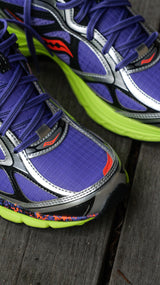 Mens Saucony ProGrid Guide 7 (Purple/Citron) - Saucony