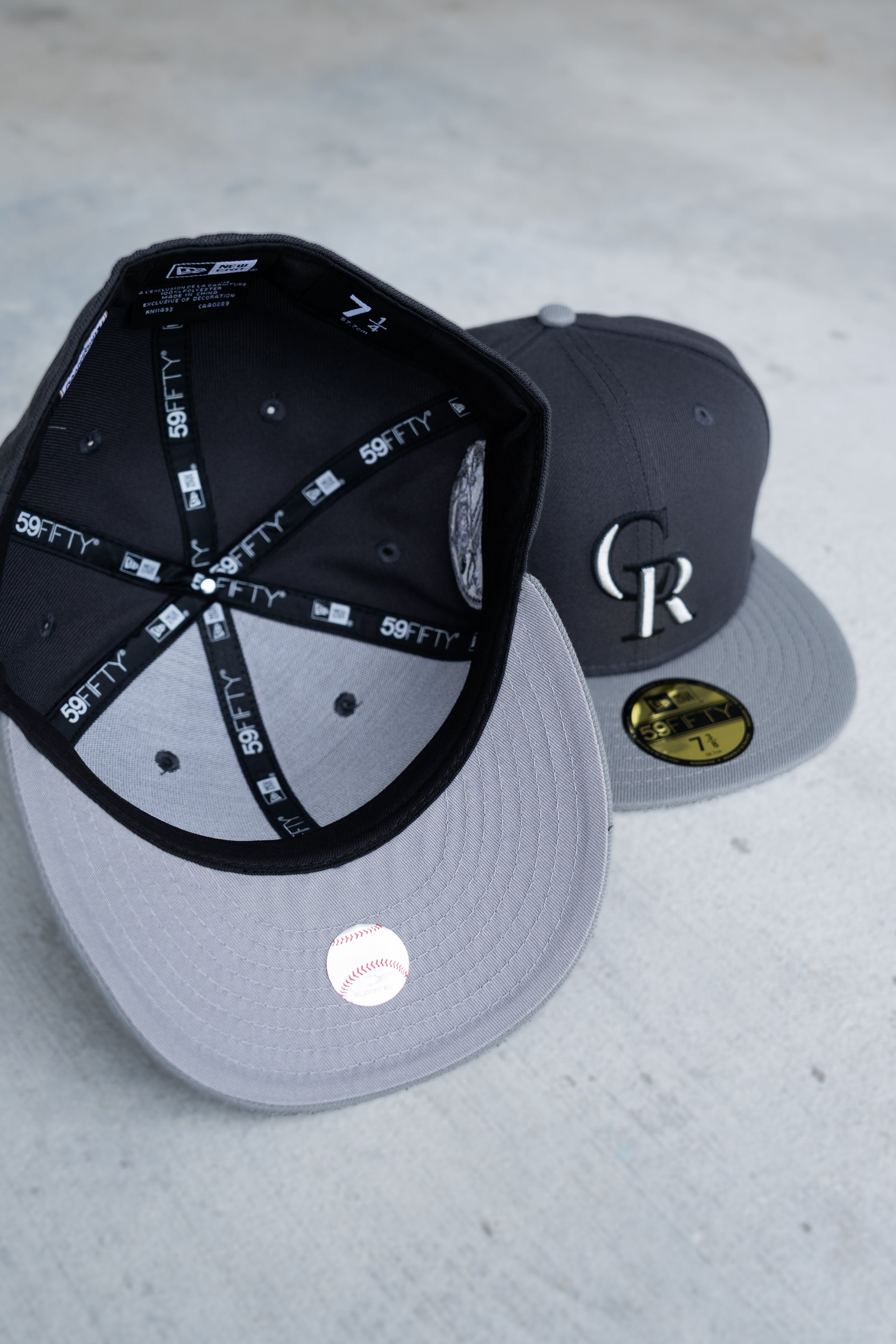 New Era Colorado Rockies 10th Anniversary Grey UV (Graphite/Storm Grey) 59Fifty Fitted