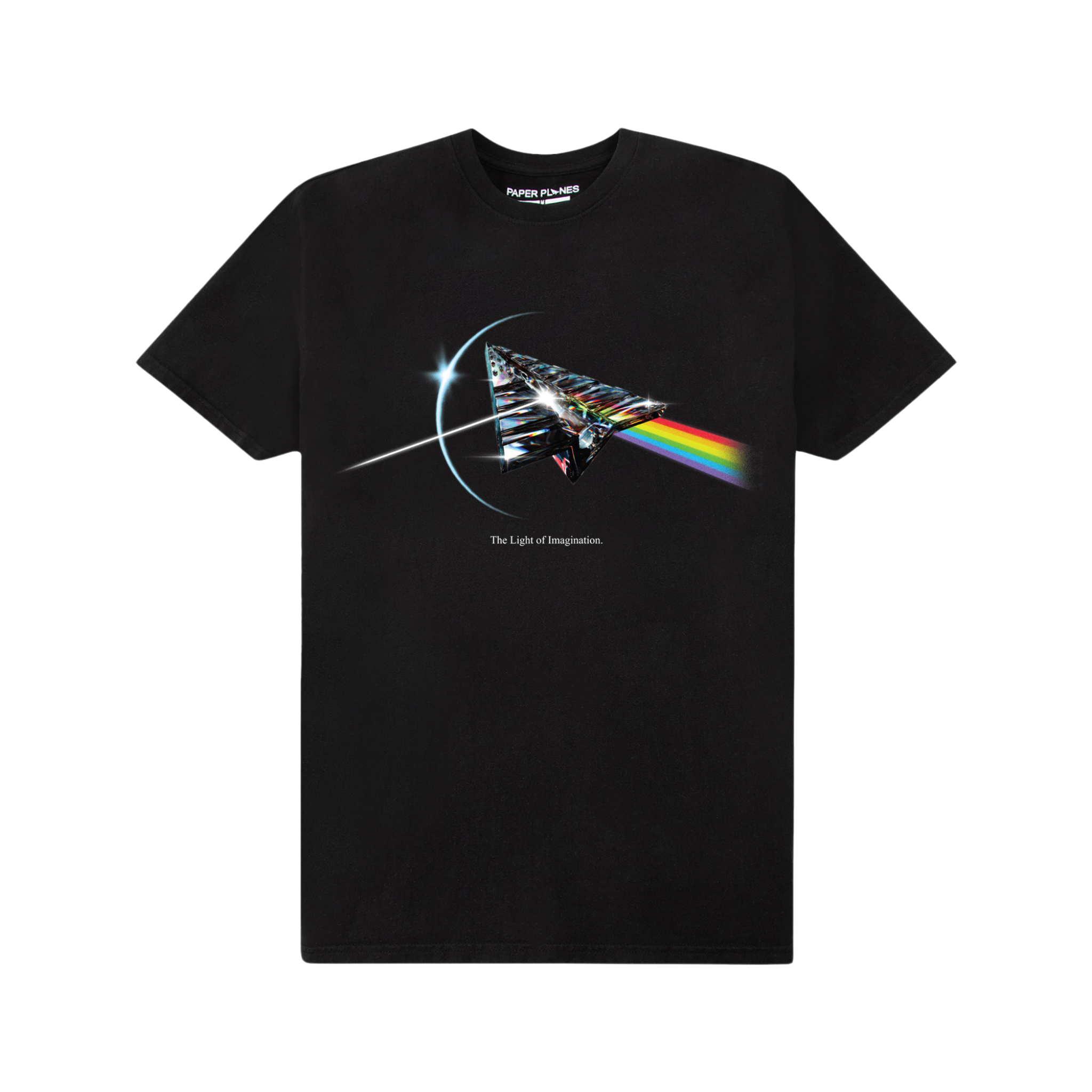 Paper Planes Colorful Reflection Tee (Black)