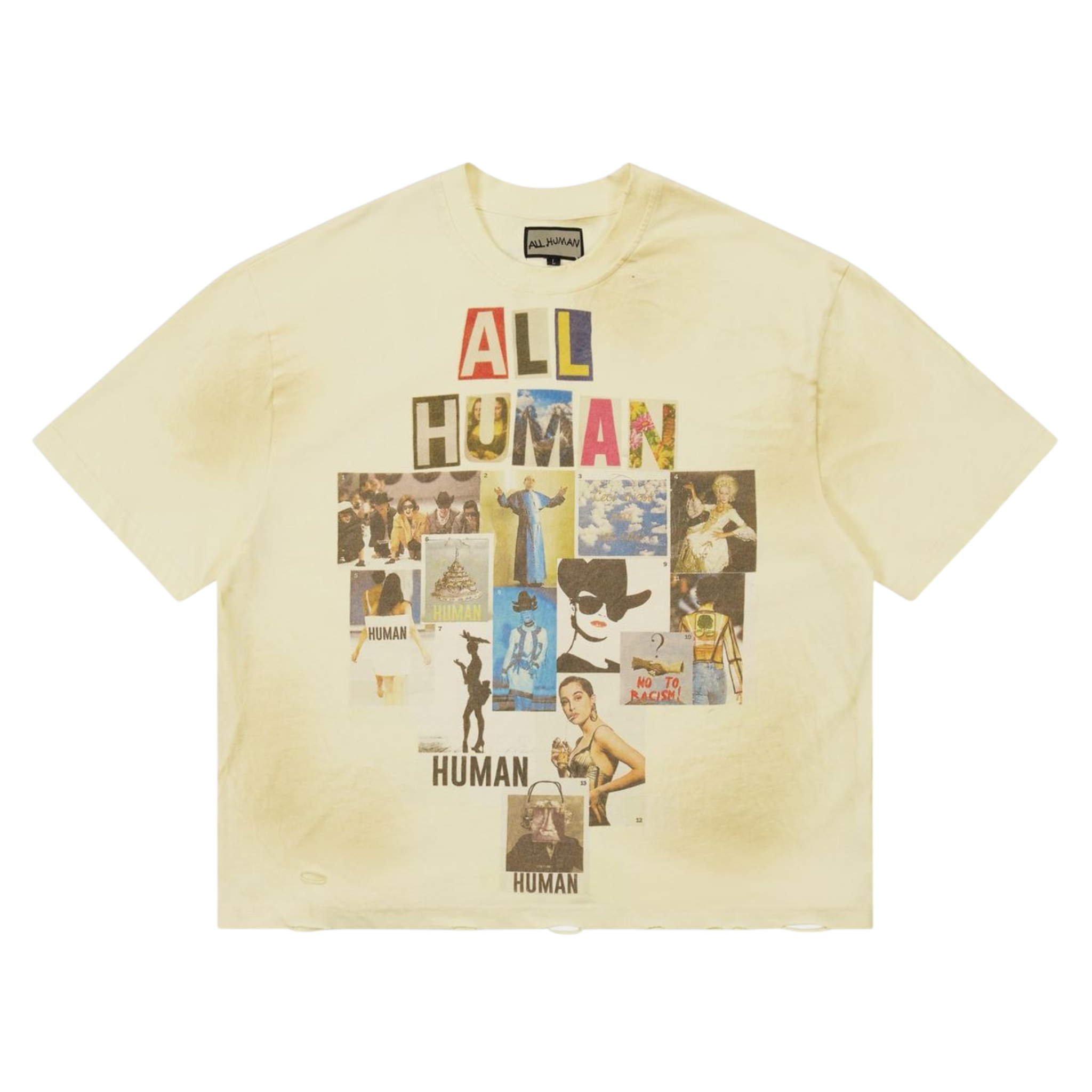 All Human"COPY & PASTE v2" (Cream Wash)