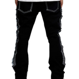 VALABASAS "Spectral" Stacked Denim (Black/Blue)