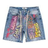 DUAA "ORCHARD" Denim Shorts (Blue)