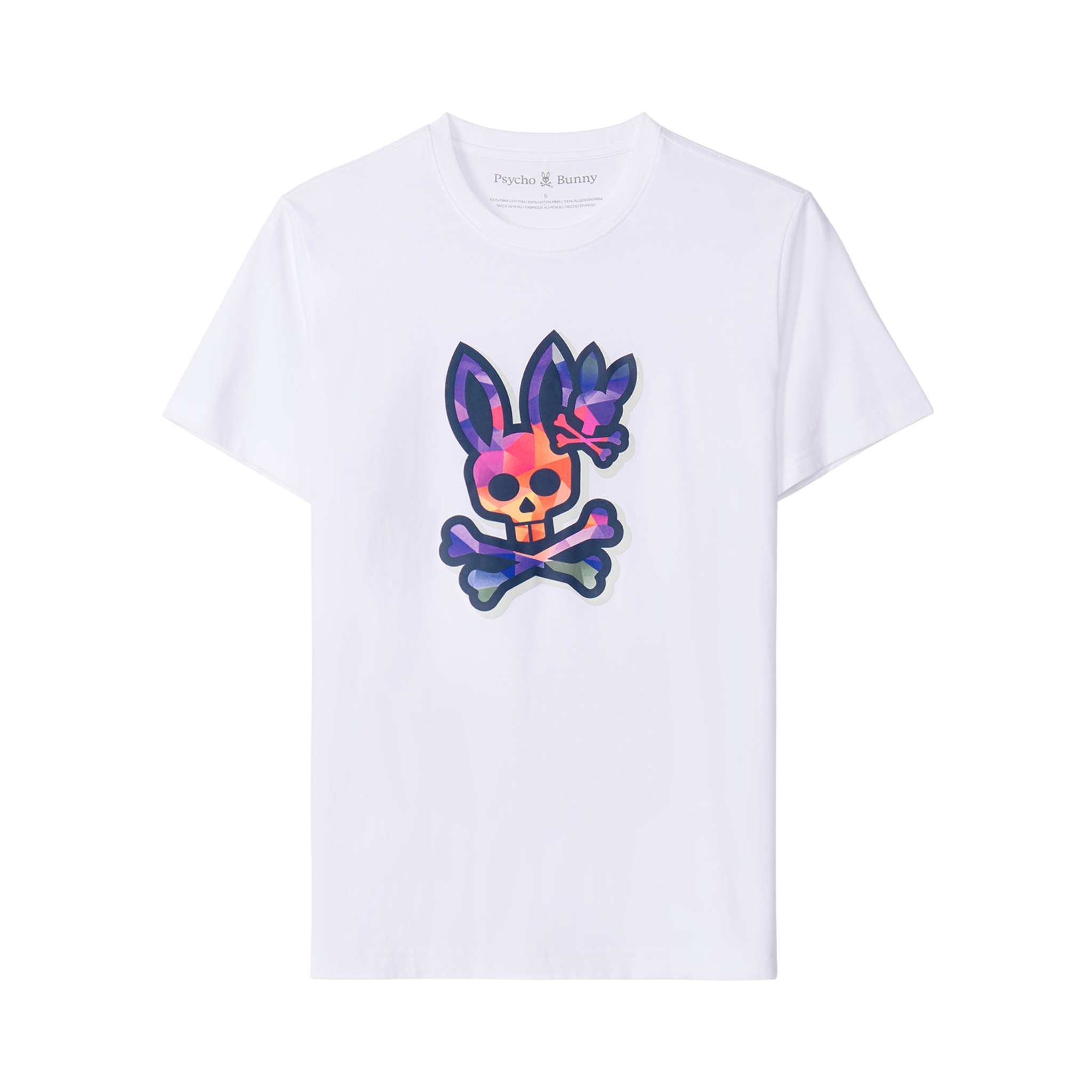 Psycho Bunny Randolph Graphic Tee (White)