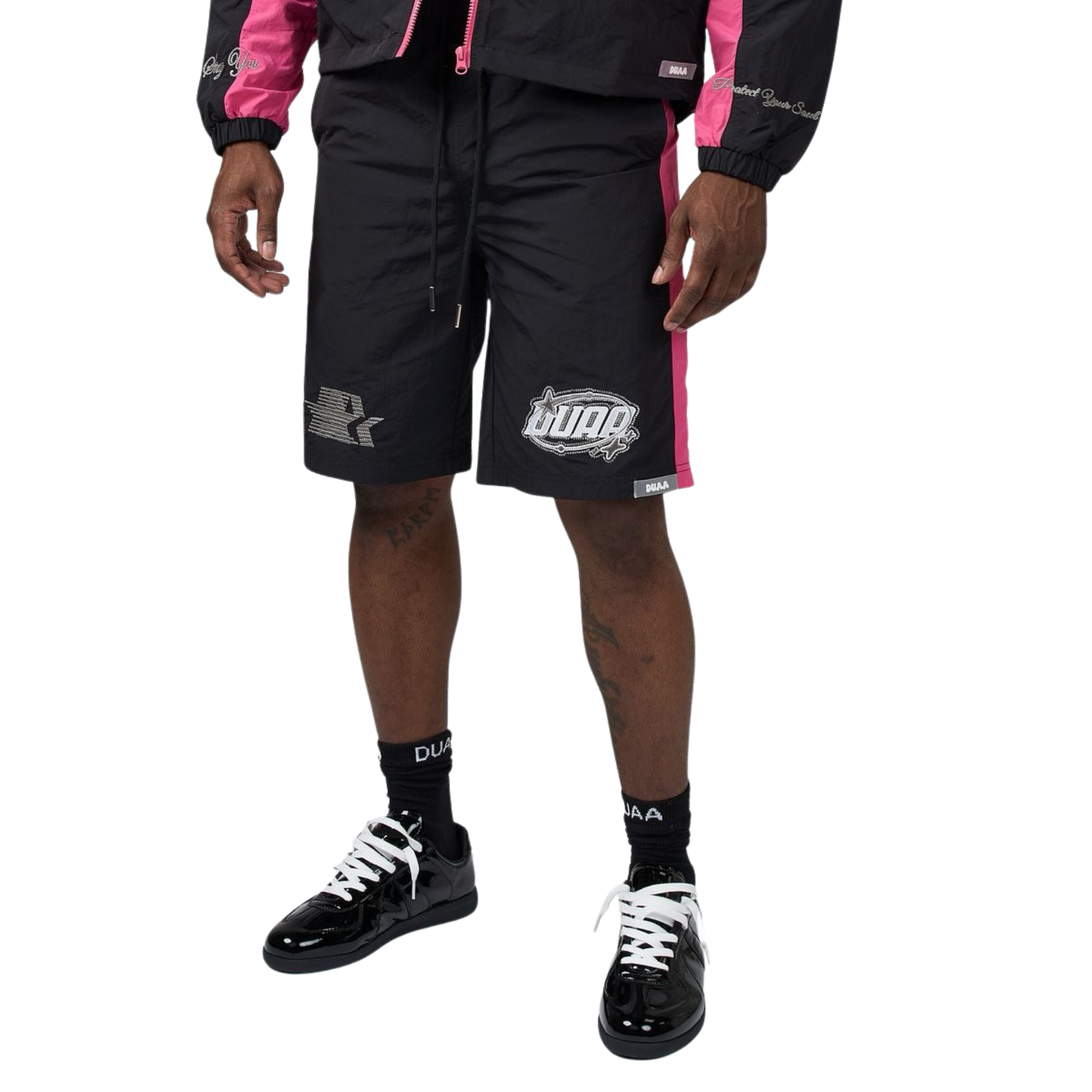 DUAA "DIGITAL" Shorts (Black/Pink)