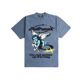 Outrank "Do Not Screw Up the Bag" Heavyweight T-shirt (Washed Denim)