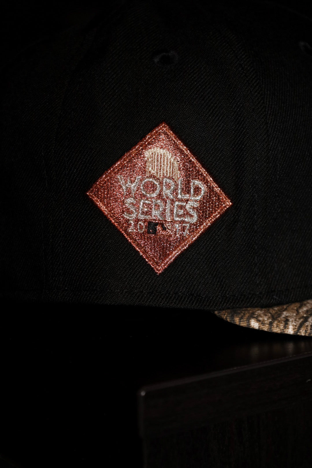 New Era Houston Astros 2017 World Series Side Patch 59Fifty Fitted (Black/Real Tree Camo) - New Era