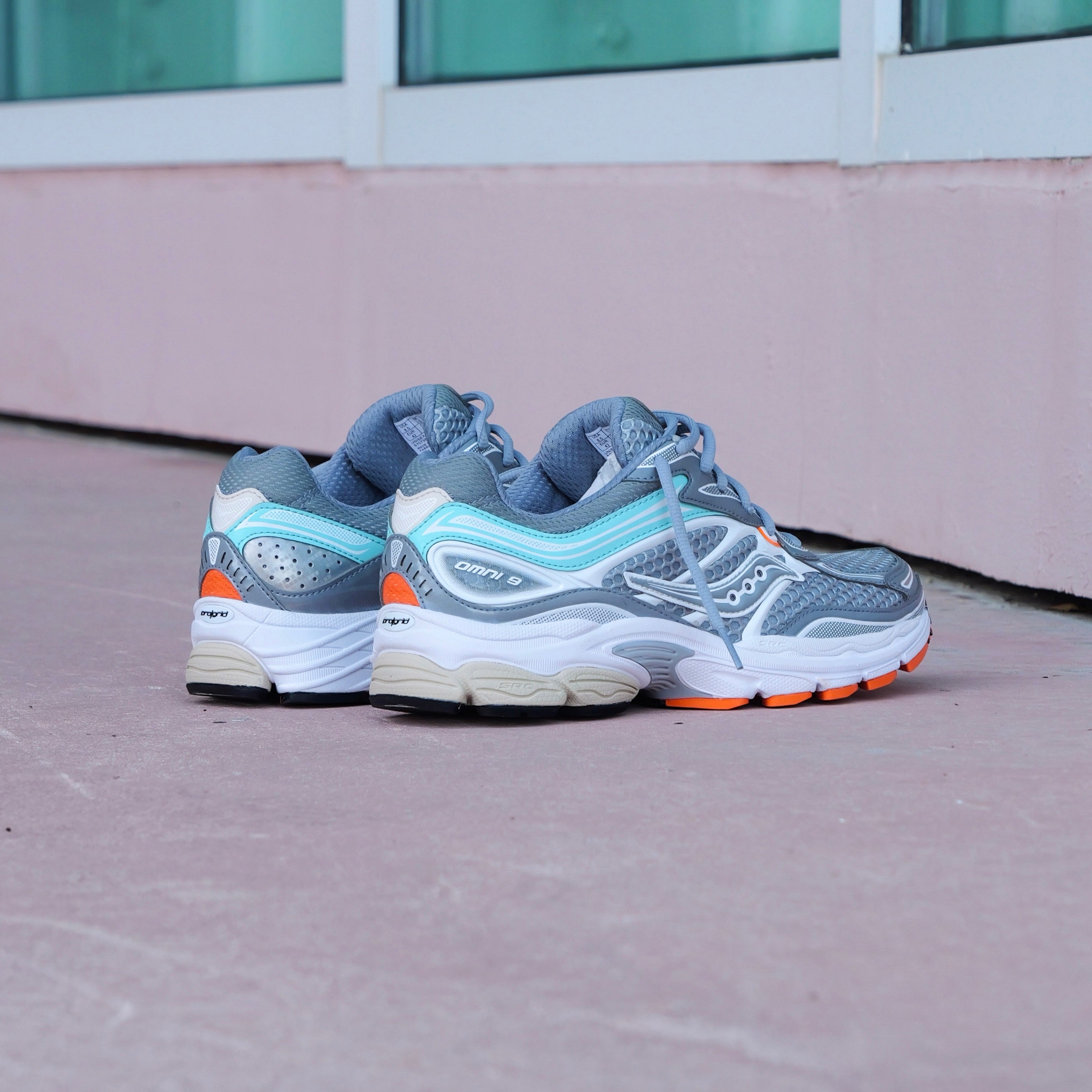 Mens Saucony ProGrid Omni 9 (Grey/Teal)