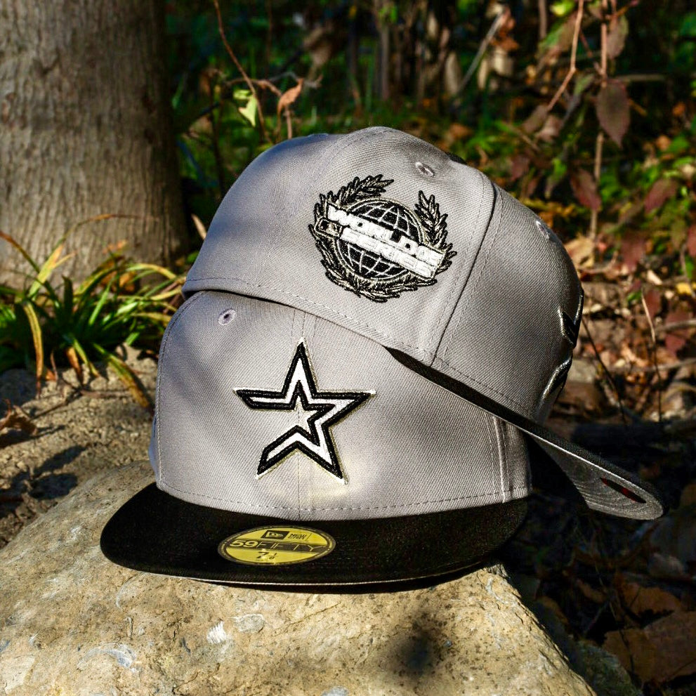New Era Houston Astros 2005 World Series Side Patch Grey UV 59Fifty Fitted (Grey/Black)