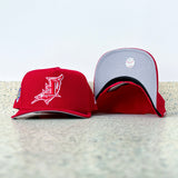 New Era Florida Marlins 1997 World Series Grey UV 9FIFTY A-Frame Snapback (Red)