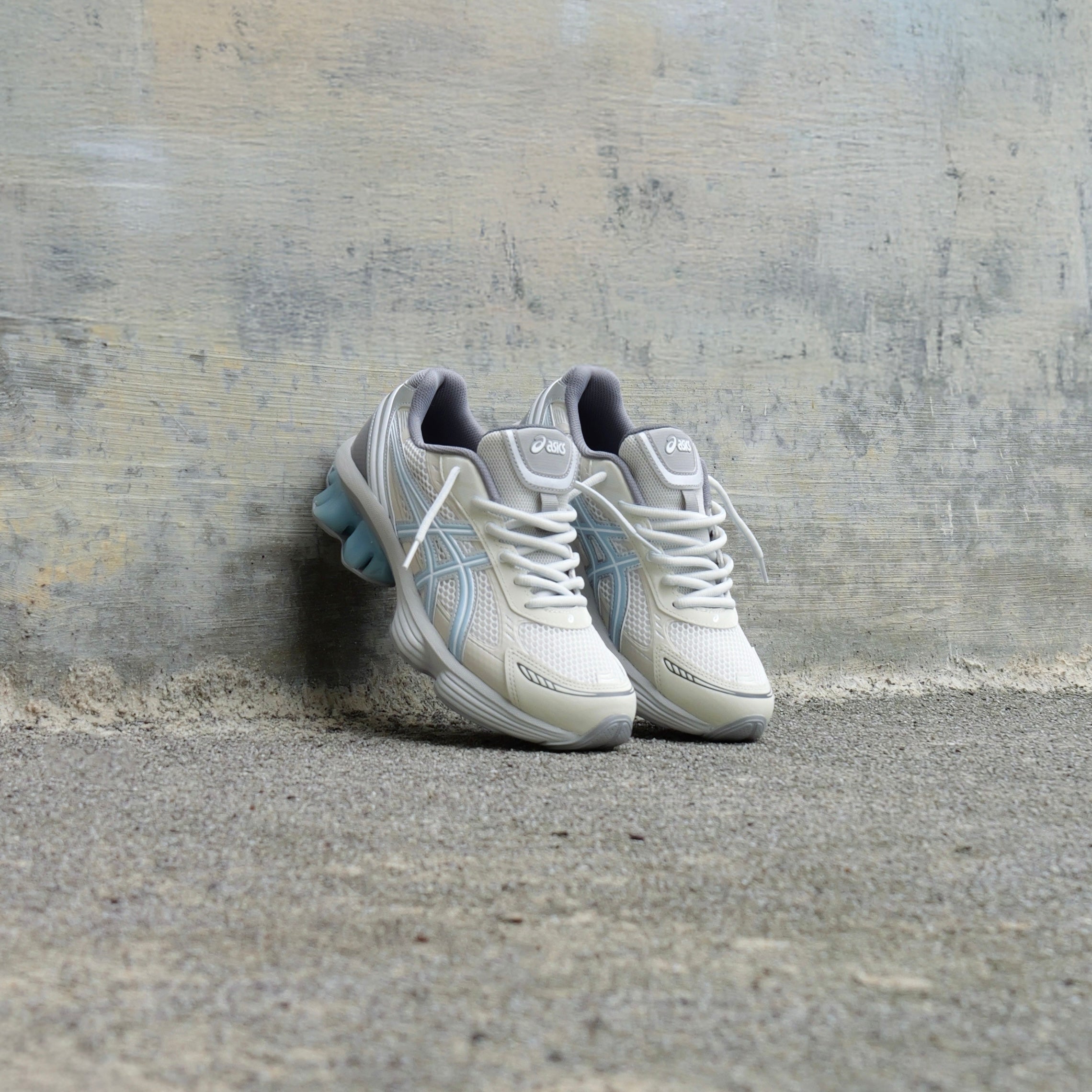 Mens Asics x EMMI Gel-Kinetic Fluent (Cream/Soft Sky) - Asics