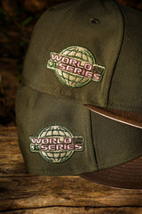 New Era Houston Astros 2005 World Series Side Patch Pink UV 59Fifty Fitted (Olive/Walnut)