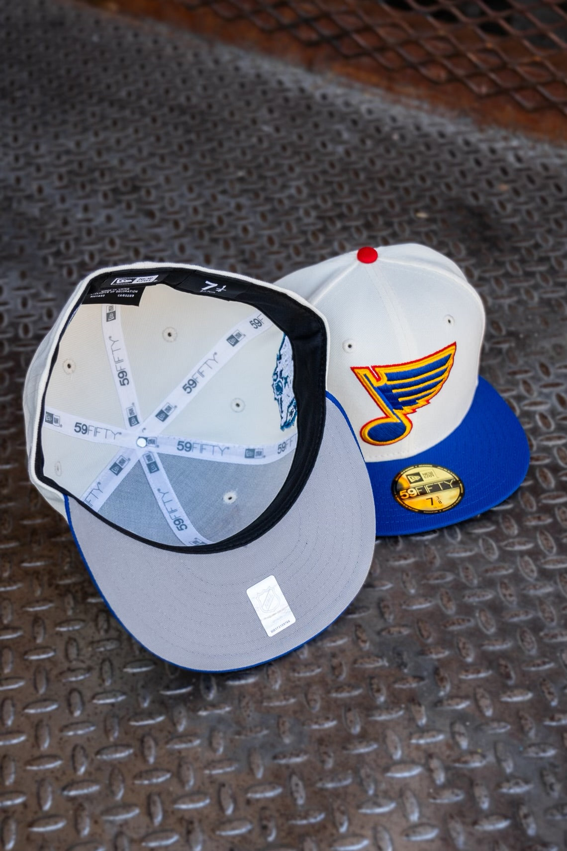 New Era St. Louis Blues All-Star Game Grey UV (Off White/Royal) 59Fifty Fitted