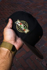 New Era Houston Astros 2005 World Series Side Patch Grey UV 59Fifty Fitted (Black/Walnut)