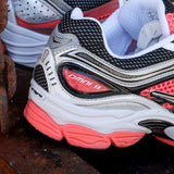 Mens Saucony ProGrid Omni 9 (Silver/Coral)
