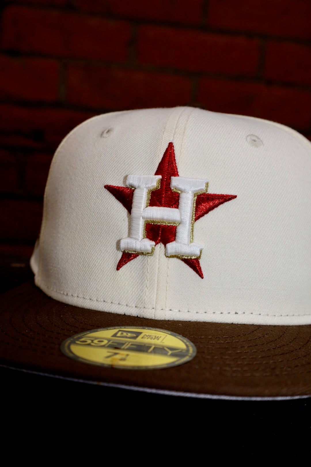 New Era Houston Astros 2022 World Series Side Patch Grey UV 59Fifty Fitted (Chrome/Walnut)