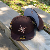 New Era Seattle Mariners  GRIFFEY JR 24 THE Side Patch Fitted (Burnt Wood) - New Era