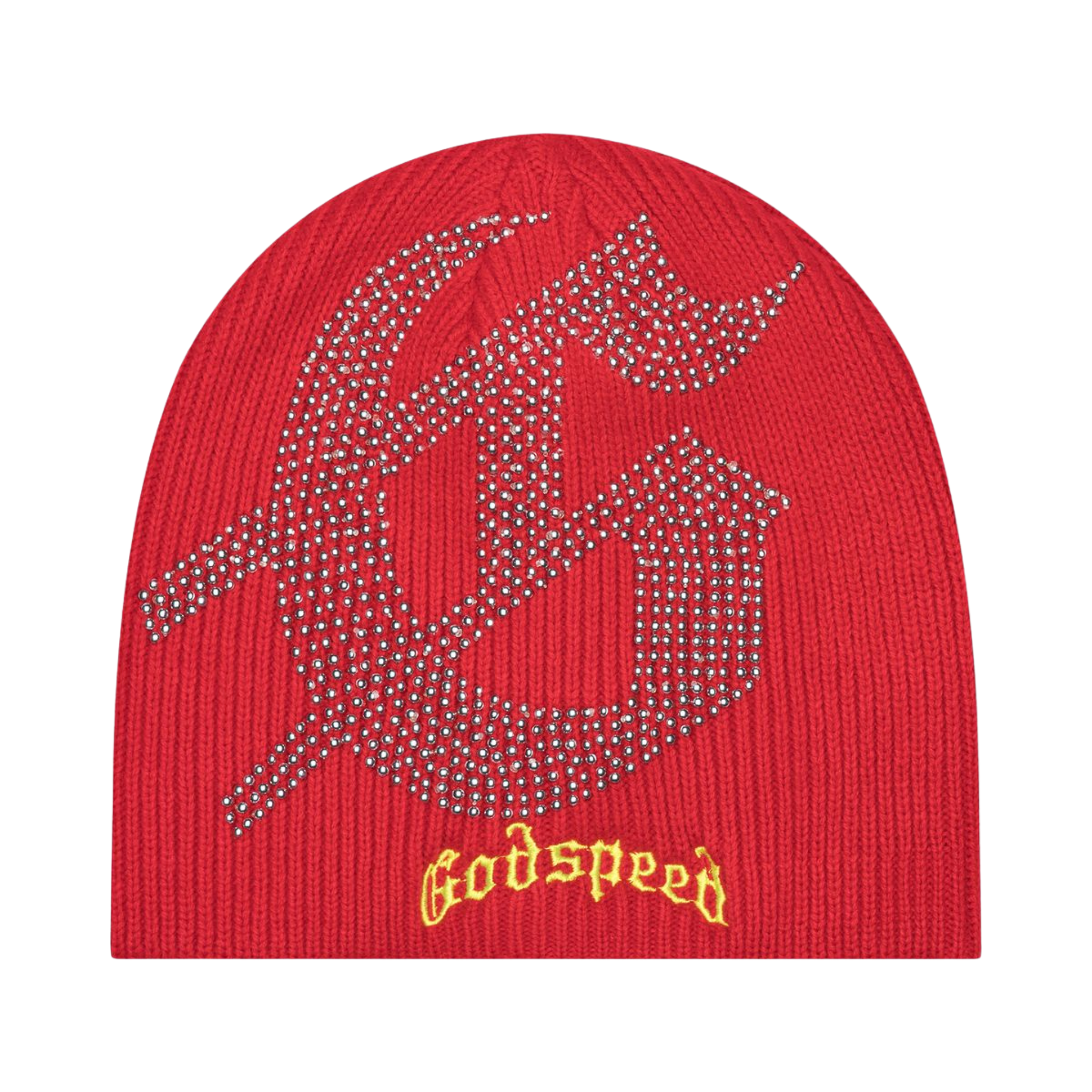 Godspeed Studded Beanie (Red/Yellow)