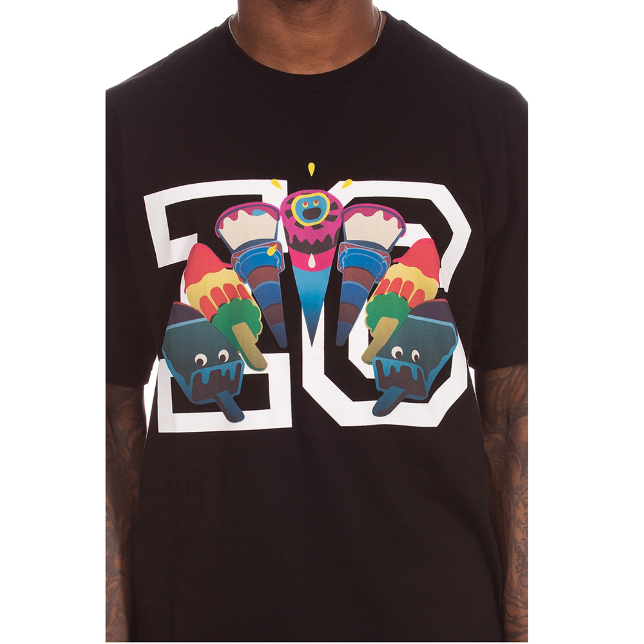 Icecream "Friends" SS Tee (Black) - Ice Cream