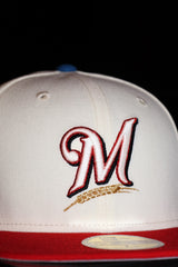 New Era Milwaukee Brewers All Star Game Side Patch Fitted (Chrome/Red)
