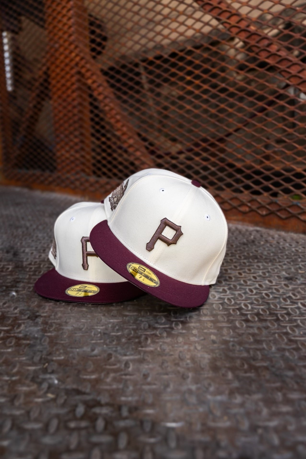 New Era Pittsburgh Pirates 1971 World Series Grey UV (Off White/Maroon) 59Fifty Fitted