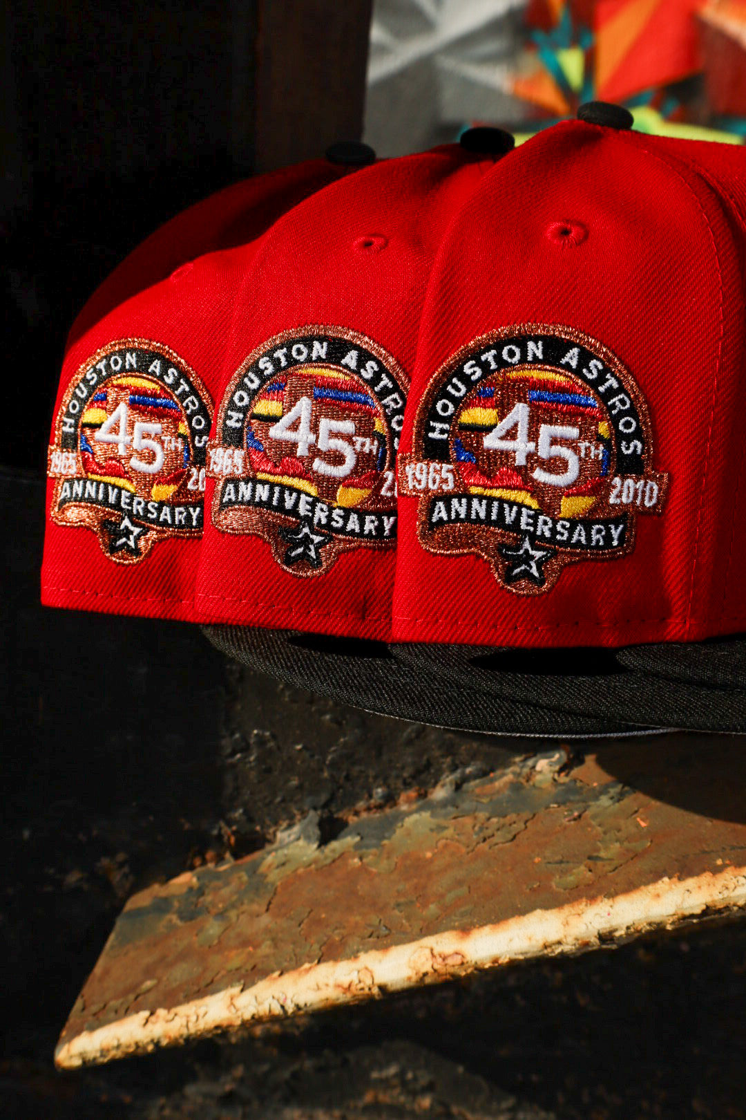 New Era Houston Astros 45th Anniversary Grey UV 59Fifty Fitted (Red/Black) - ST New Era