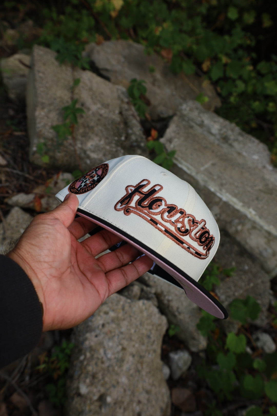 New Era Houston Astros 40th Anniversary Side Patch Pink UV 59Fifty Fitted (Chrome/Black)