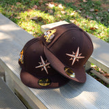 New Era Seattle Mariners  GRIFFEY JR 24 THE Side Patch Fitted (Burnt Wood) - New Era