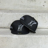 New Era Florida Marlins Side Patch Fitted (Black)