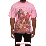 Icecream "Carry" Knit Oversized Tee (Prism Pink)