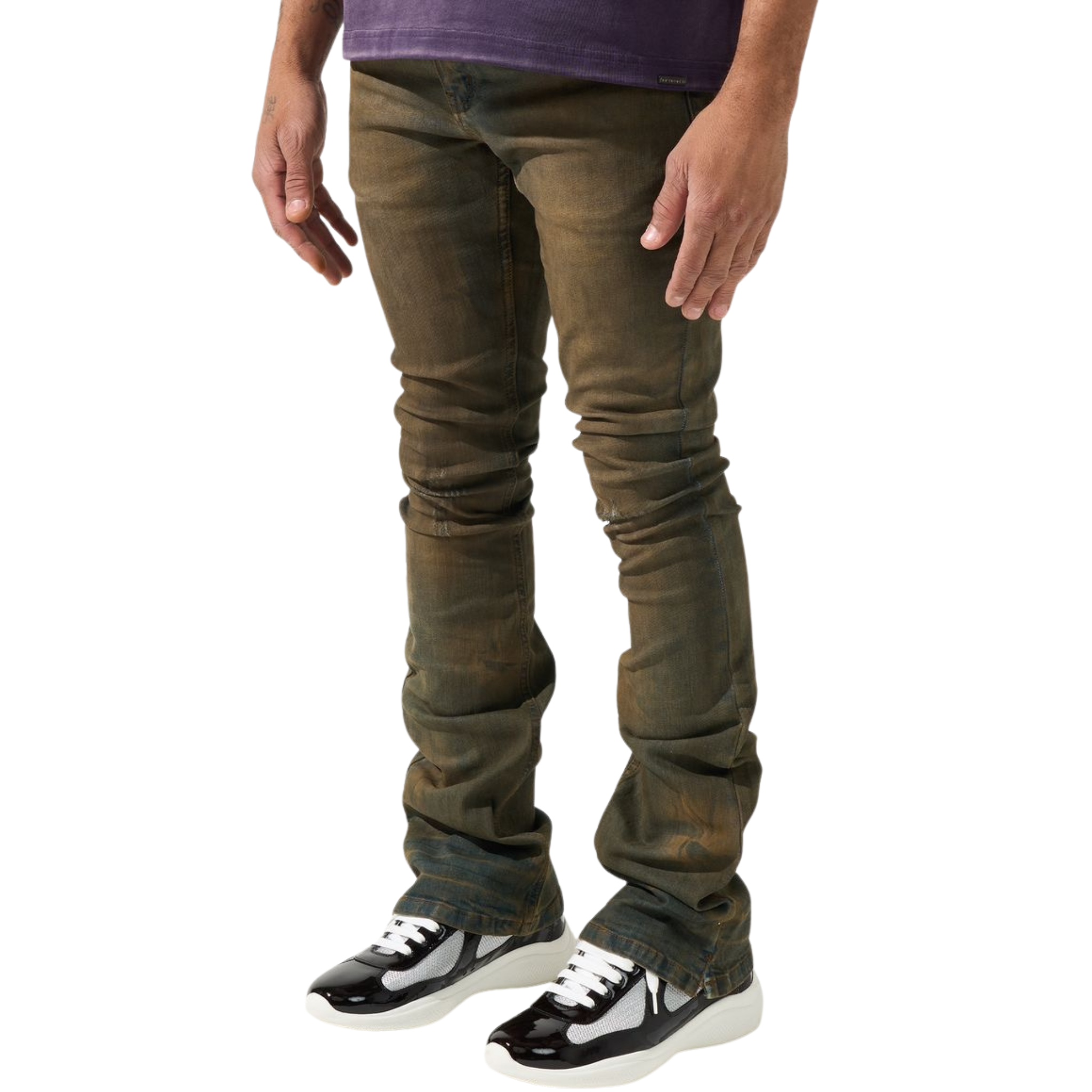 Serenede "OUD" Stacked Jeans (OUDWOOD)