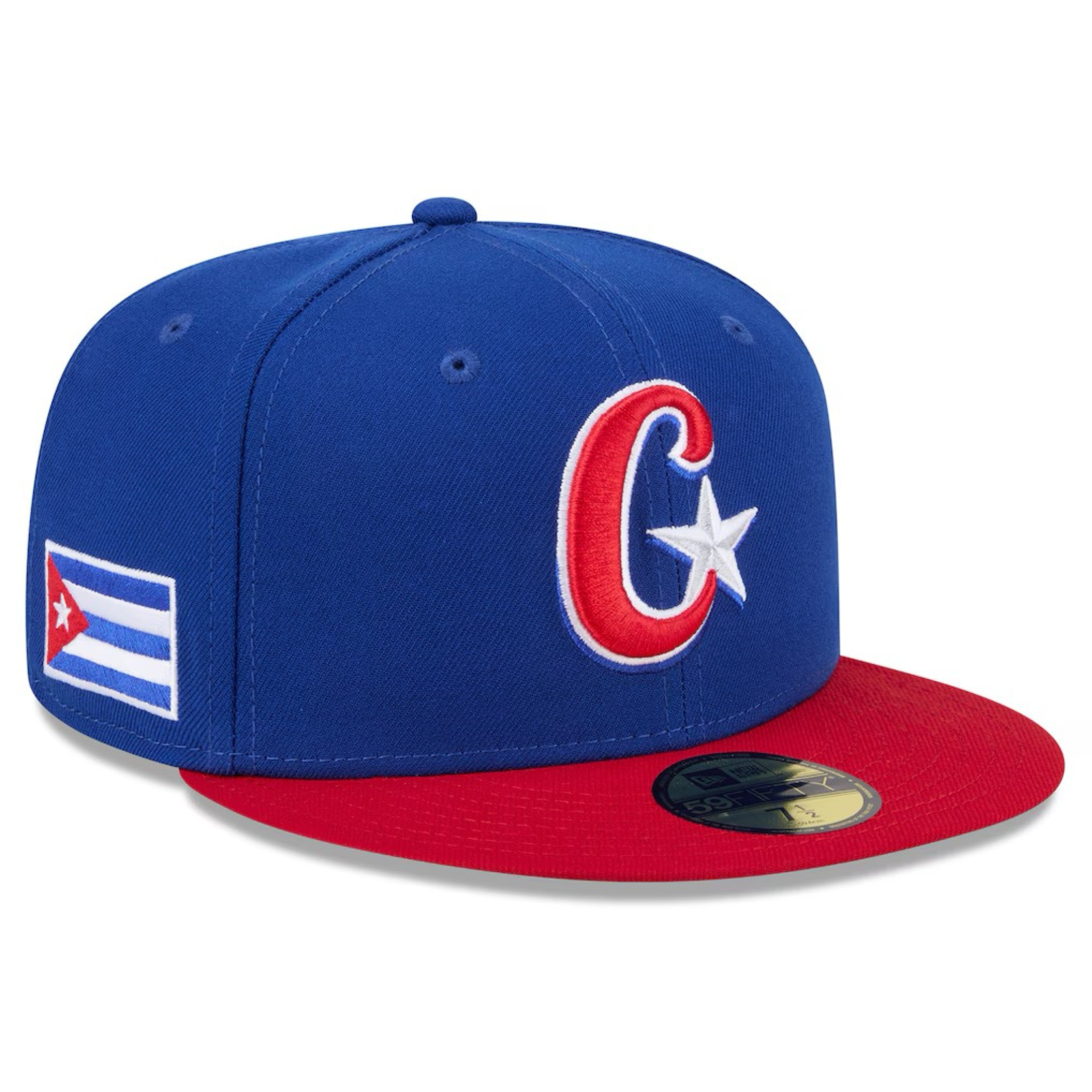 Cuba Baseball New Era 2026 World Baseball Classic 59FIFTY Fitted Hat - Blue/Red