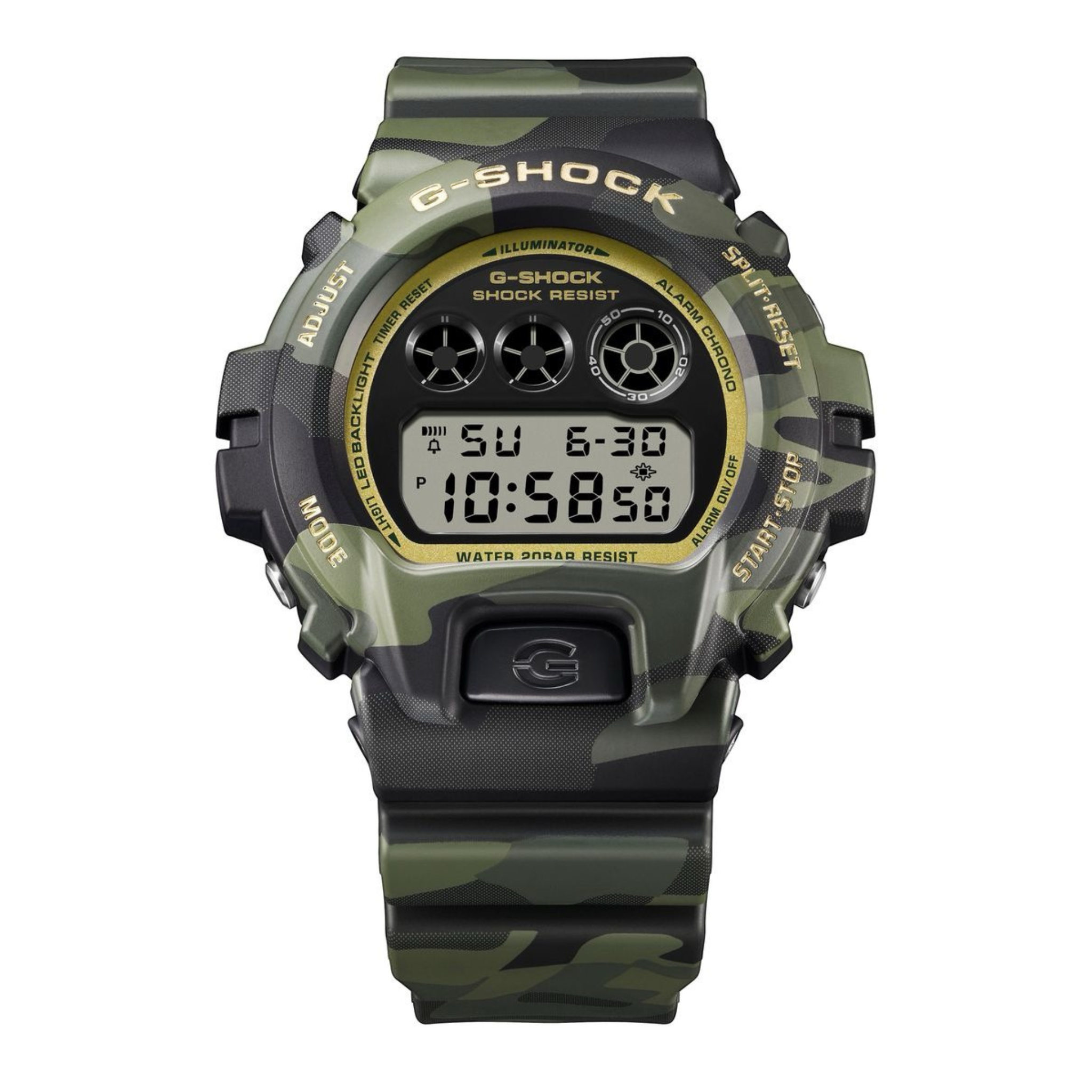 Casio G-Shock DW6900CMG-3 Camo Digital Watch