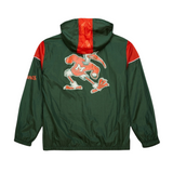 Mitchell & Ness Authentic "Miami Hurricanes Anorak Vintage Logo" Half-Zip Jacket - Green