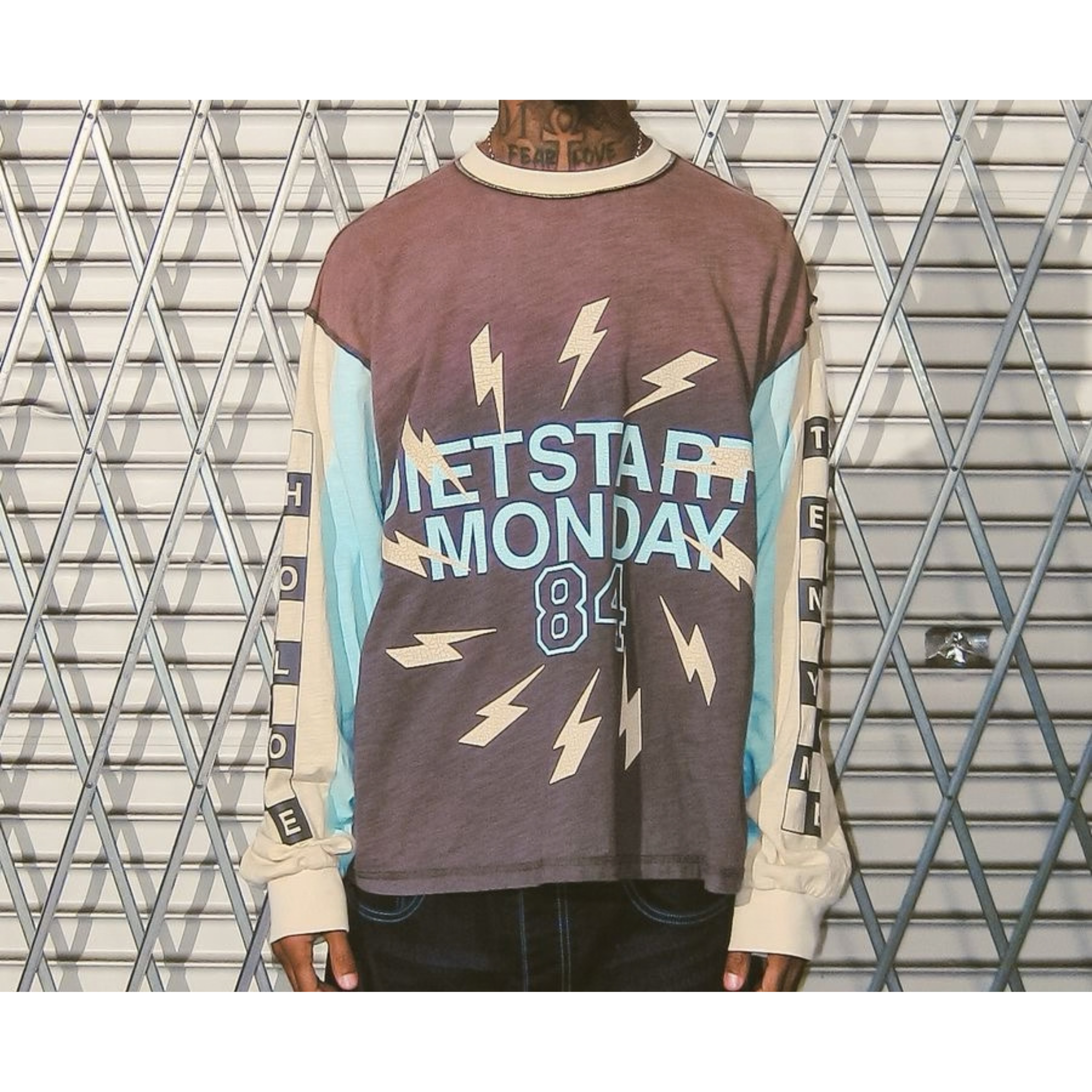 DSM "Bolt Panel" Long Sleeve - (Vintage Black/Blue)