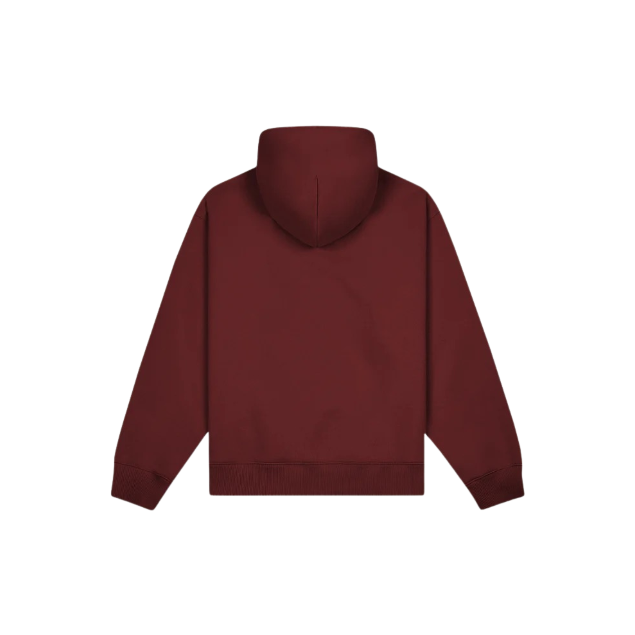 Paper Planes Oversized Script Weld Zip Up Hoodie (Burgandy)
