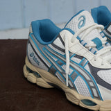 Mens Asics Gel-NYC 2055 (Cream/Blue Teal)