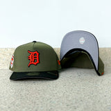 New Era Detroit Tigers 2000 Stadium Grey UV 9Fifty A-Frame Snapback (Olive/Black)