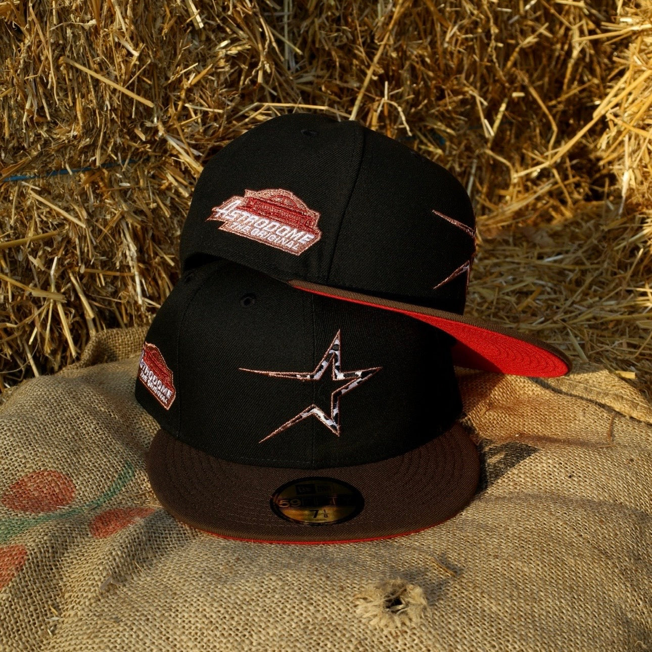 New Era Houston Astros Astrodome The Original Side Patch Fitted (Black)
