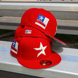 New Era Houston Astros 2000 Inaugural Side Patch Grey UV 59Fifty Fitted (Red)