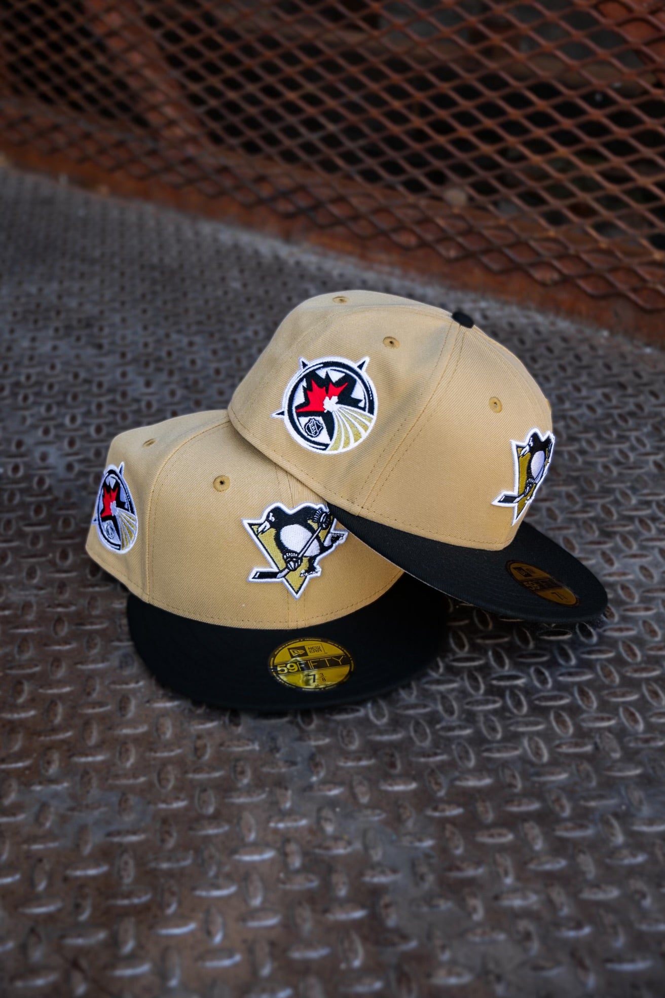 New Era Pittsburgh Penguins Maple Leafs ASG Grey UV (Vegas Gold/Black) 59Fifty Fitted