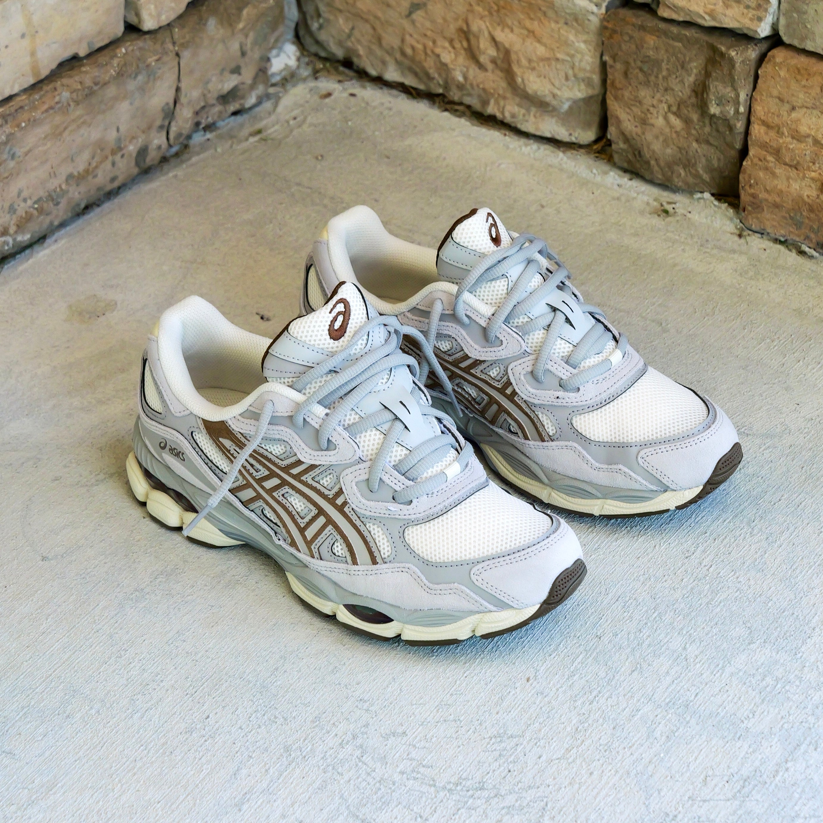 Mens Asics Gel-NYC (Cream/Cement Grey)