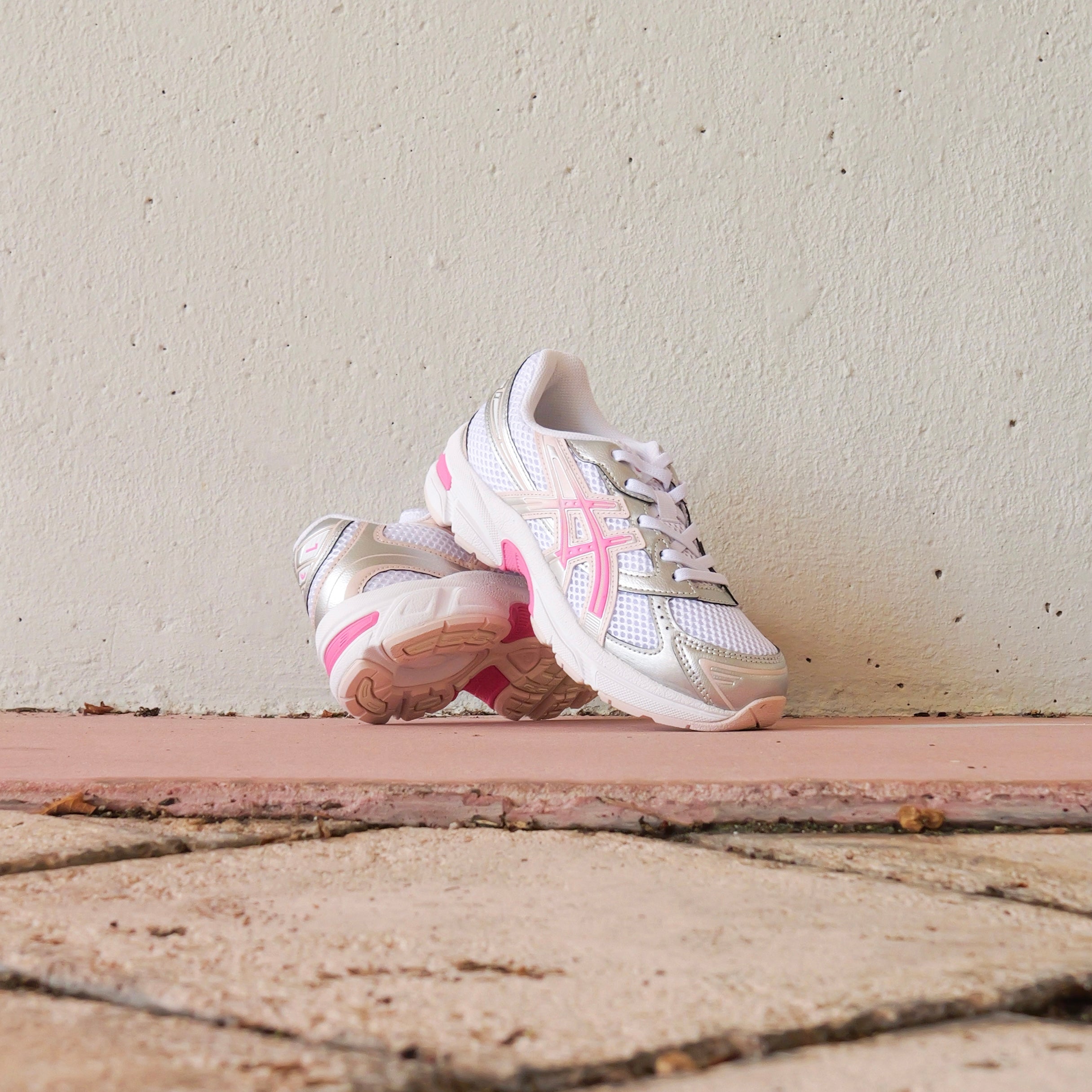 Asics Gel-1130 Preschool (White/Dragonfruit)