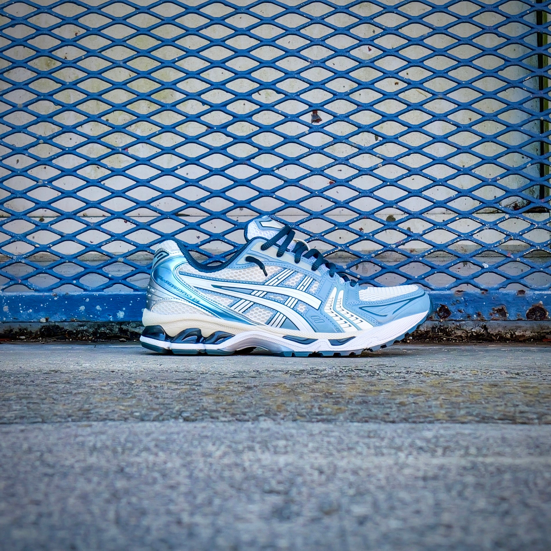 Mens Asics Gel-Kayano 14 (Cream/Raw Indigo) - Asics