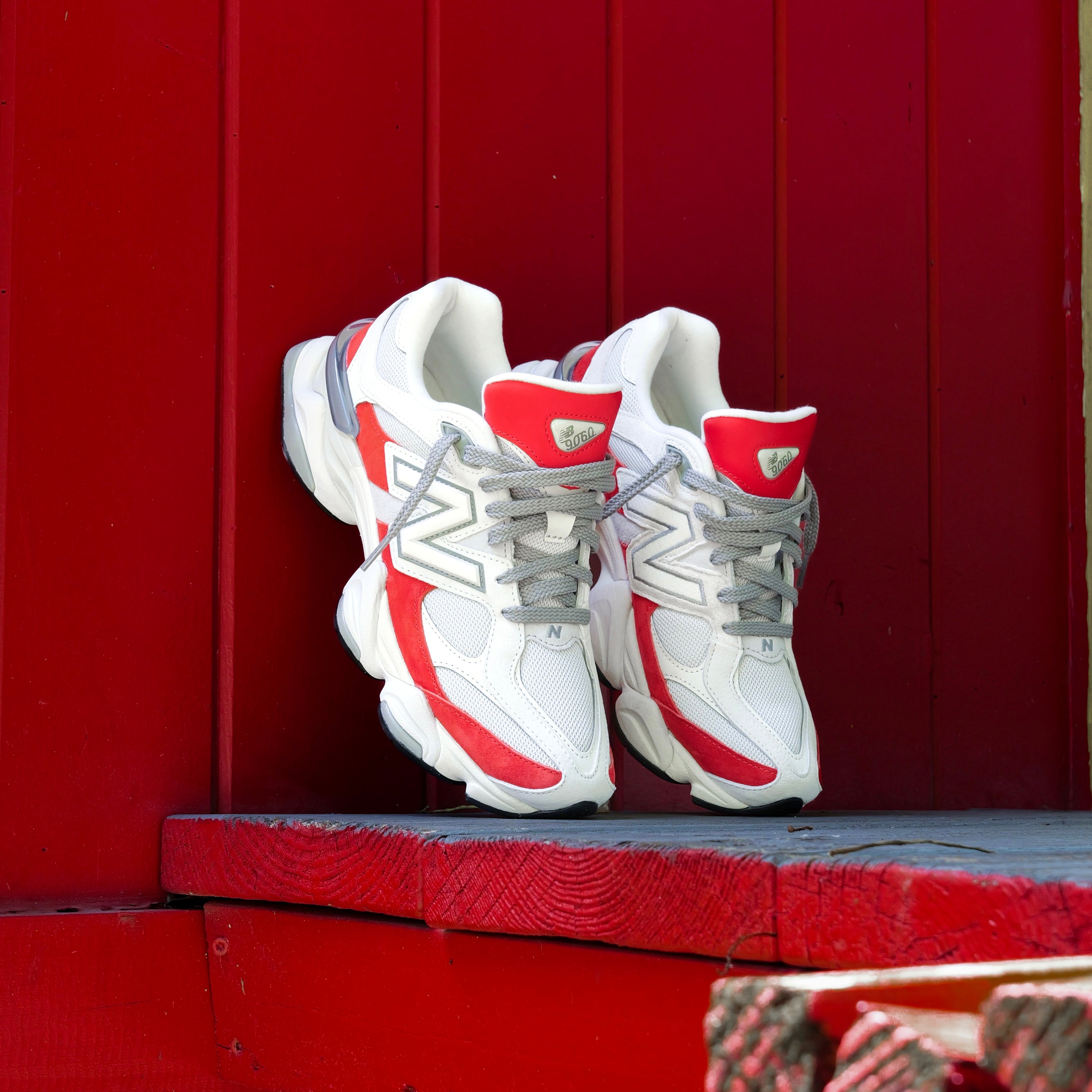 New Balance 9060 (Grey/Red) - U9060JBE