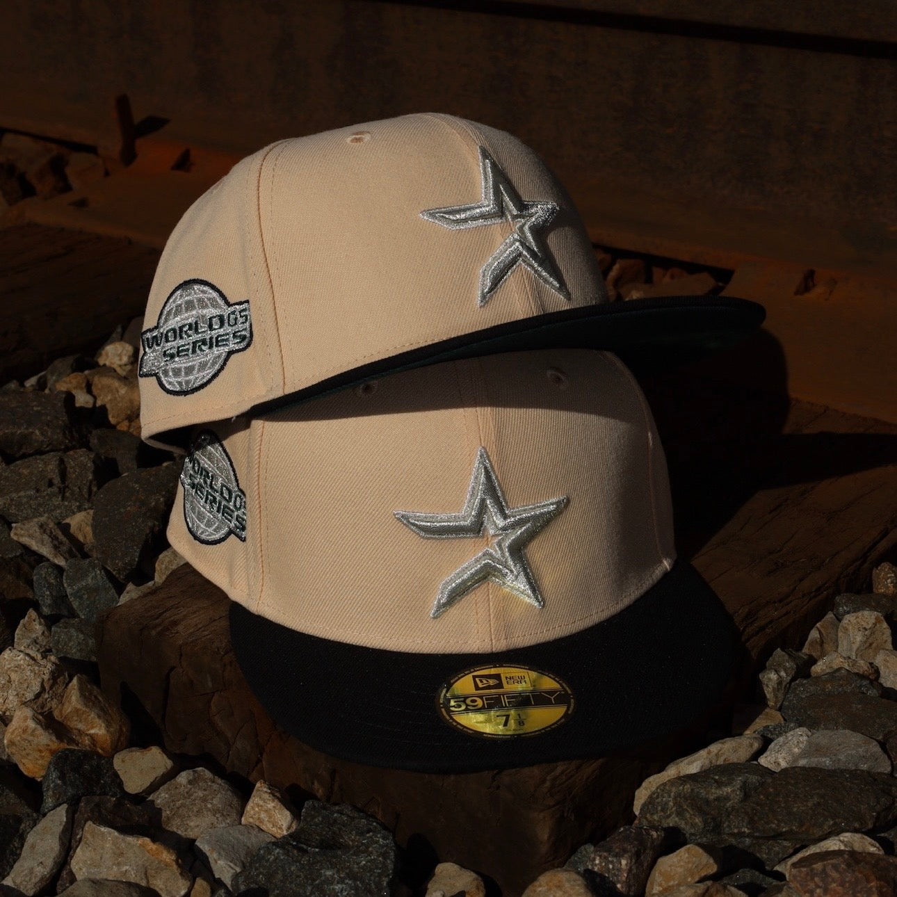 New Era Houston Astros 2005 World Series Side Patch Fitted (Mango Mocha)
