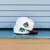 New Era Philadelphia Phillies Citizens Bank Park Side Patch Fitted (Chrome/Maroon) - New Era