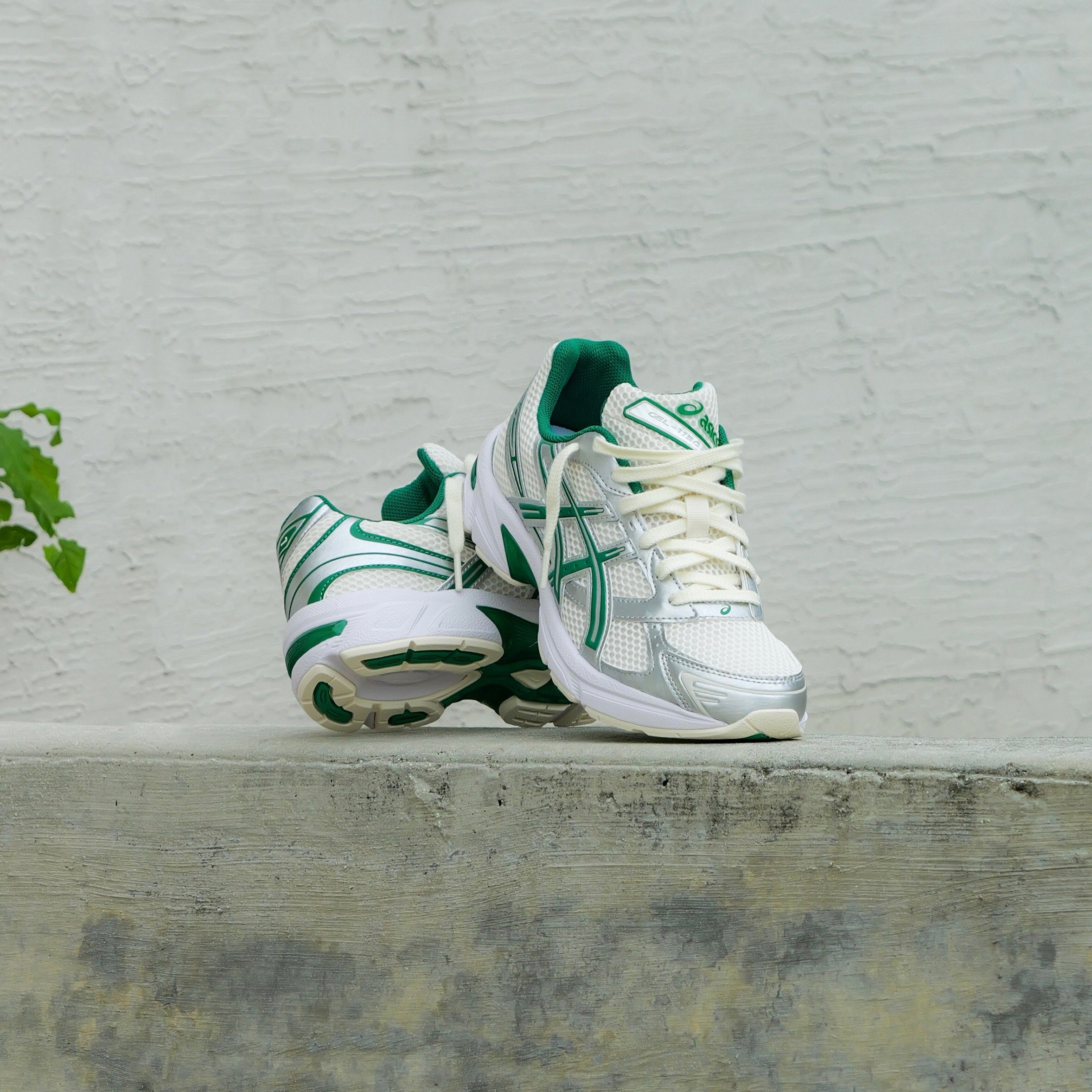 Mens Asics Gel-1130 (Cream/Kale)